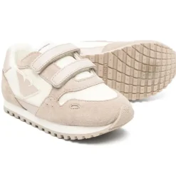 Armani Baby - Logo Patch Sneakers, Tan/Vanilla