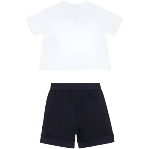Armani Baby - 2Pk Set T-Shit And Shorts, White And Navy