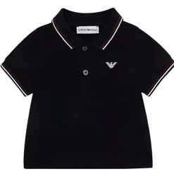 Armani Baby - Polo Essential de manga curta para menino, preto