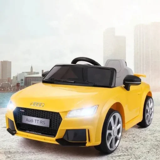 Audi Tt Sport Ride On 2.4GW/Controle Remoto com licença Millennium Baby - Amarelo