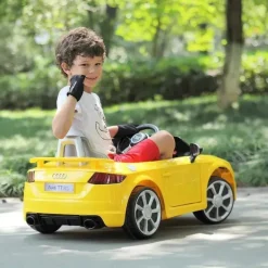 Audi Tt Sport Ride On 2.4GW/Controle Remoto com licença Millennium Baby - Amarelo
