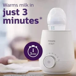 Avent - Aquecedor de Biberões Rápido, Branco