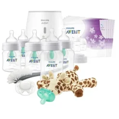 Avent - biberão anti-cólica com respiradouro sem ar conjunto para presente tudo em um
