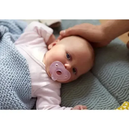 Avent - chupeta de coração 2Pk Soothie, 3/18M, rosa/roxo