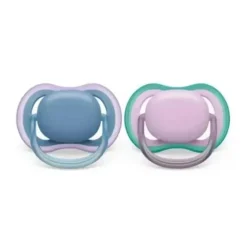 Avent - Chupeta Ultra Air 2Pk Azul Hush &amp; Lush Lilás, 6/18M
