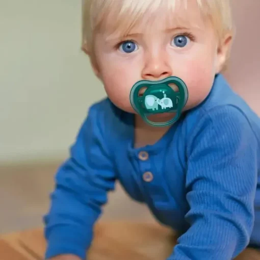 Avent - Chupeta Ultra Air 18M+, Opal Elephant / Blue Hello, Pacote com 2
