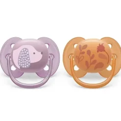 Avent - Chupeta Ultra Suave Laranja e Lavanda 6/18M