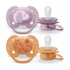 Avent - Chupeta Ultra Suave Laranja e Lavanda 6/18M
