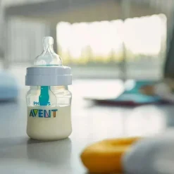 Avent - Garrafa anti-cólica de 3 unidades com ventilação sem ar, 4 onças, transparente