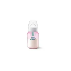 Avent - Garrafa anti-cólica de 3 unidades com ventilação sem ar, 9 onças, rosa