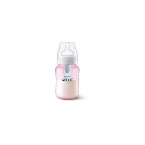 Avent - Garrafa anti-cólica de 3 unidades com ventilação sem ar, 9 onças, rosa