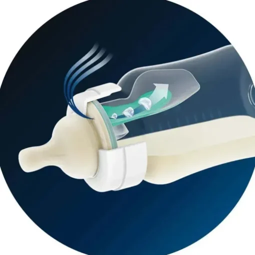 Avent - Garrafa anti-cólica de 3 unidades com ventilação sem ar, 4 onças, transparente