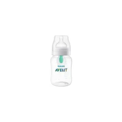 Avent - Garrafa anti-cólica de 3 unidades com ventilação sem ar, 9 onças, azul
