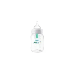 Avent - Garrafa anti-cólica de 3 unidades com ventilação sem ar, 9 onças, azul