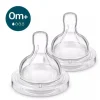 Avent - Mamadeira anti-cólica de 2 unidades para recém-nascido, mamilo de fluxo