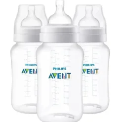 Avent - Mamadeira Anti-Cólica 3Pk, 11oz, Transparente