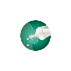 Avent - mamadeira de vidro natural de 3 unidades com bico de resposta natural, 8 onças