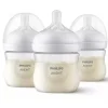 Avent - Mamadeira Natural 3Pk com bico de resposta natural, transparente, 4 onças
