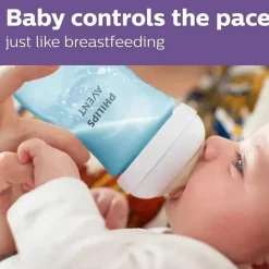 Avent - Mamadeira Natural Azul Conjunto de Presentes para Bebês com Aconchego