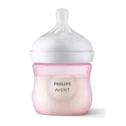 Avent - Mamadeira Natural 3Pk com bico de resposta natural, rosa, 4 onças