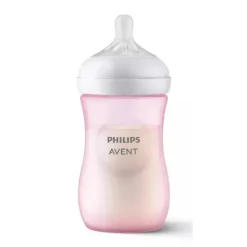 Avent - Mamadeira Natural Rosa Conjunto de Presentes para Bebês com Aconchego