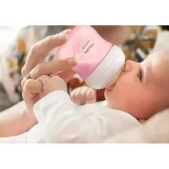 Avent - Mamadeira Natural Rosa Conjunto de Presentes para Bebês com Aconchego
