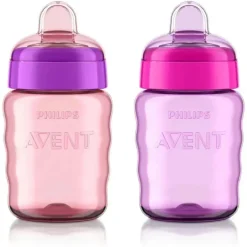 Avent - 2Pk My Easy Sippy Cup, Rosa/Roxo, 9oz