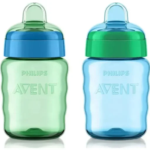 Avent - 2Pk My Easy Sippy Cup, Azul/Verde, 9oz