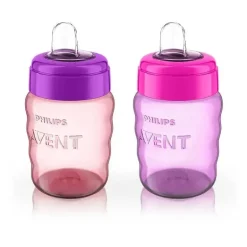 Avent - 2Pk My Easy Sippy Cup, Rosa/Roxo, 9oz