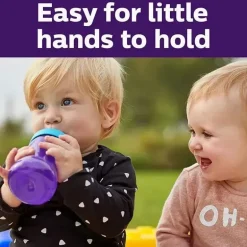 Avent - 2Pk My Grippy Spout Cup, Rosa/Roxo, 10oz