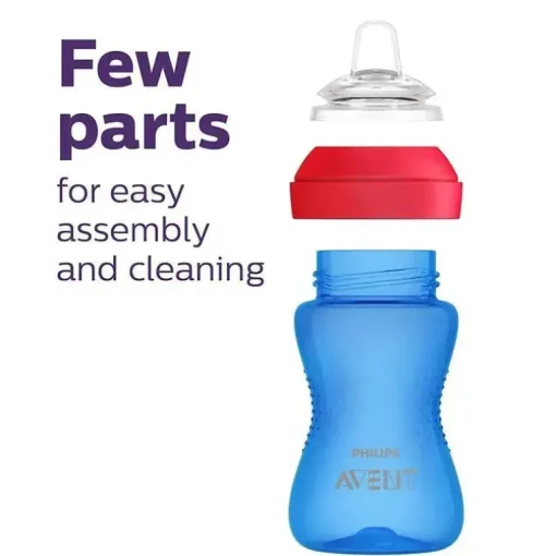 Avent - 2Pk My Grippy Spout Cup, Rosa/Roxo, 10oz