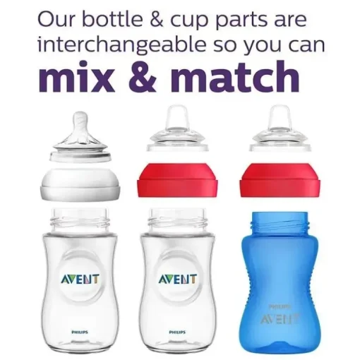 Avent - 2Pk My Grippy Spout Cup, Azul/Verde, 10oz