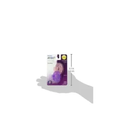 Avent - 2Pk Soothie, 0/3M, Rosa/Roxo