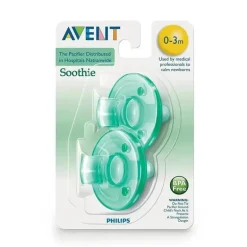 Avent - 2Pk Soothie, 0/3M, Verde