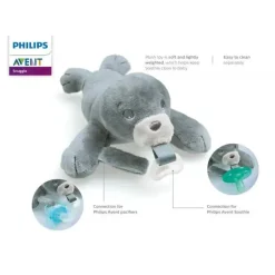 Avent Soothie Snuggle, 0M+, Selo, 1 Pacote