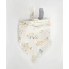 Babador, arco-íris e gotas de chuva reversíveis de musselina Little Unicorn Deluxe