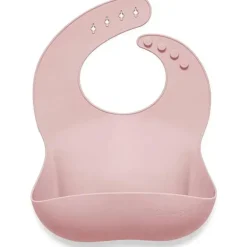 Babador de bebê de silicone Ali + Oli (rosa verdadeiro)