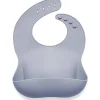 Babador de bebê de silicone Ali + Oli enrola e fica fechado (pedra)