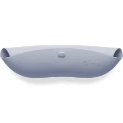 Babador de bebê de silicone Ali + Oli enrola e fica fechado (pedra)