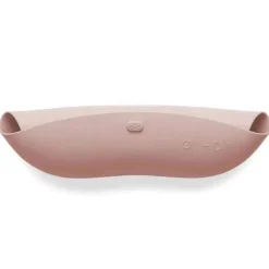 Babador de bebê de silicone Ali + Oli enrola e fica fechado (malva)