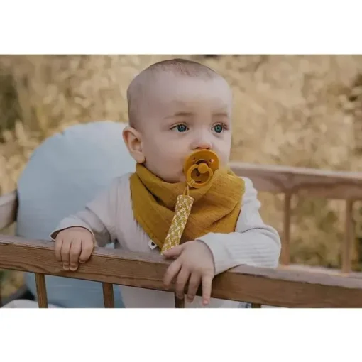 Babadores - Clipe para chupeta, Petrol/Azul bebê