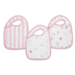 Babadores Aden + Anais 3Pk Classic Snap, Heart Breaker
