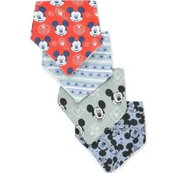 Babadores Baby King Bandana 4Pk Mickey