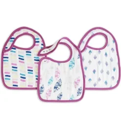 Babadores de pressão clássicos Aden + Anais 3Pk, piscadela