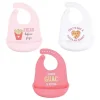 Babadores de silicone para bebês Baby Vision, batatas fritas de tamanho único antes dos rapazes (3PK)