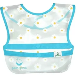 Babadores Iplay - Snap &amp; Go Wipe-Off (3 unidades), floral de frutas rosa, 9-18 meses