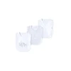 Babadores Little Me World 3 unidades tamanho único - branco