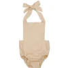 Babe Basics - Macacão de bebê de linho, aveia