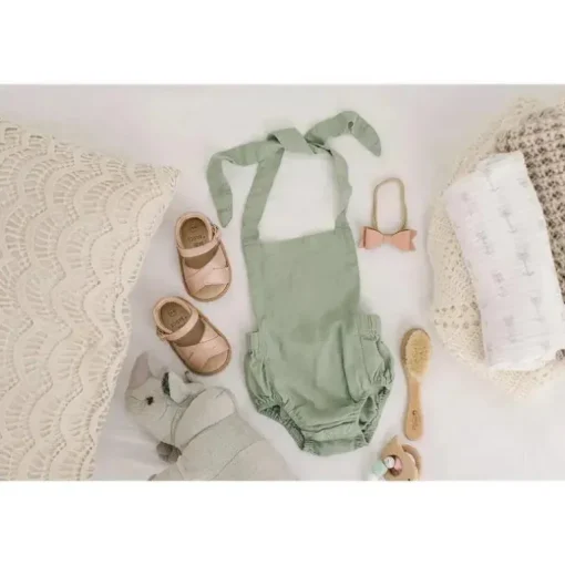 Babe Basics - Macacão de bebê de verão, Sage