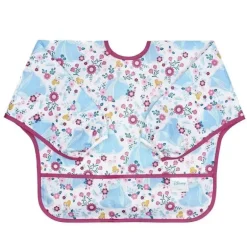 Babete Bumkins Baby Toddler, Babete Disney Manga Impermeável, Cinderela
